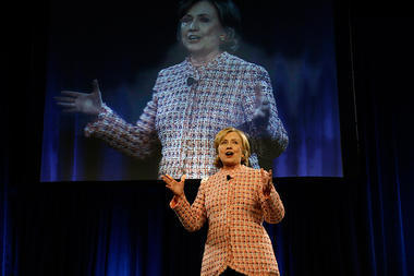 Hillary Clinton leads the GOP field in Wisconsin. AP Photo