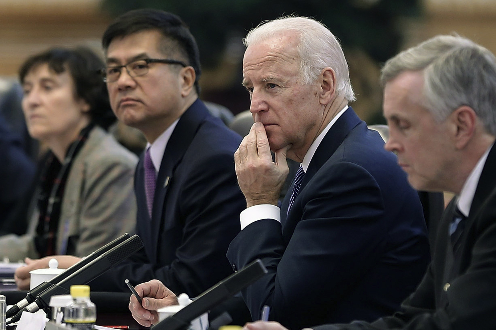 Strain over security zone evident in Biden talks