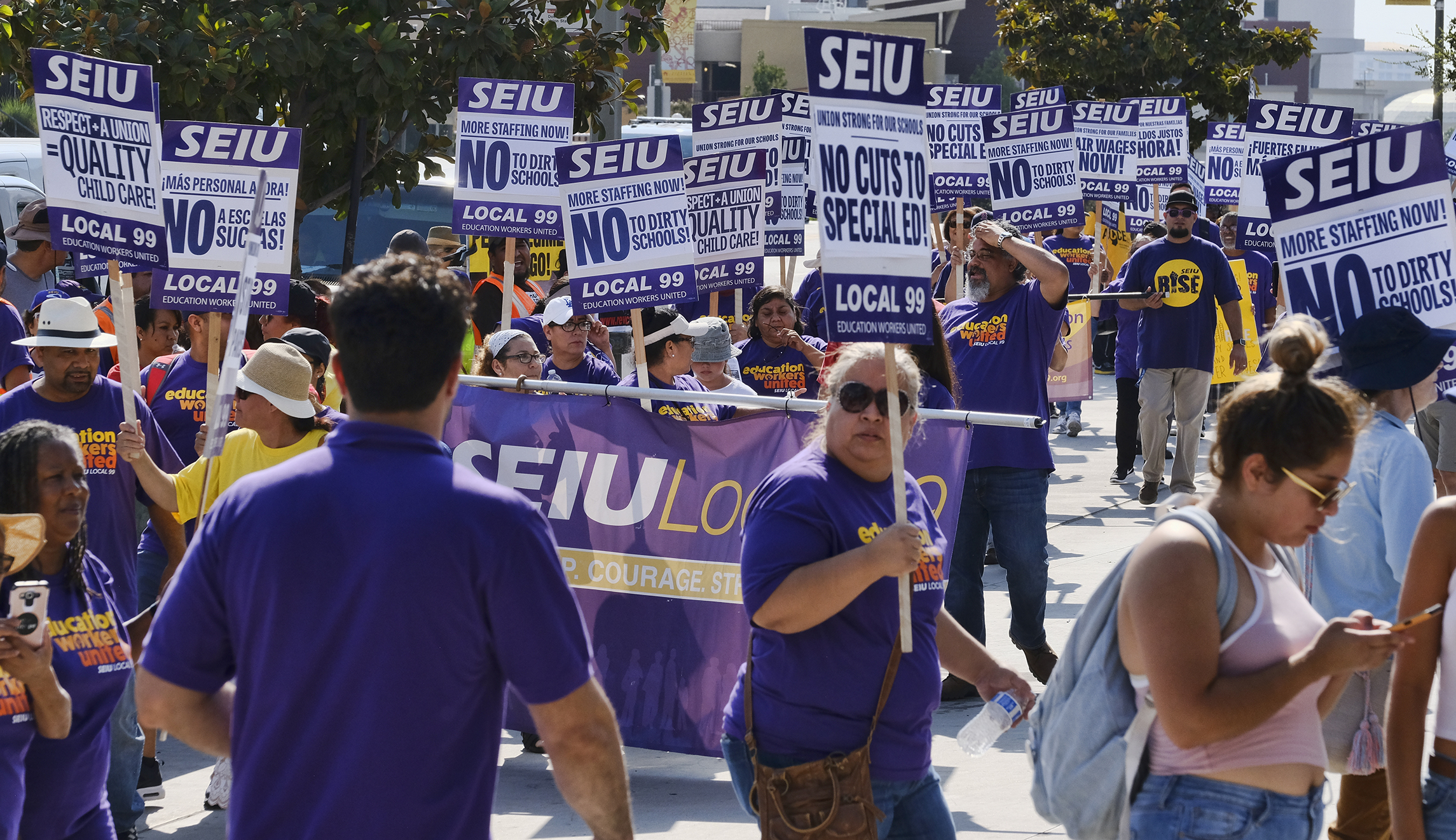 SEIU threatened with strike by its own employees