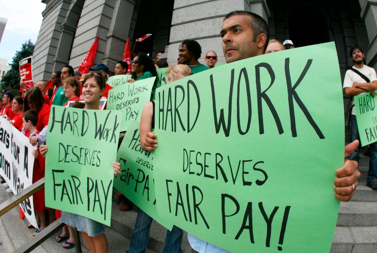Restaurant Opportunities Center-United wants to raise the minimum wage, so the organization is hiring someone to coordinate campaigns that would pass state minimum wage initiatives. (AP File)