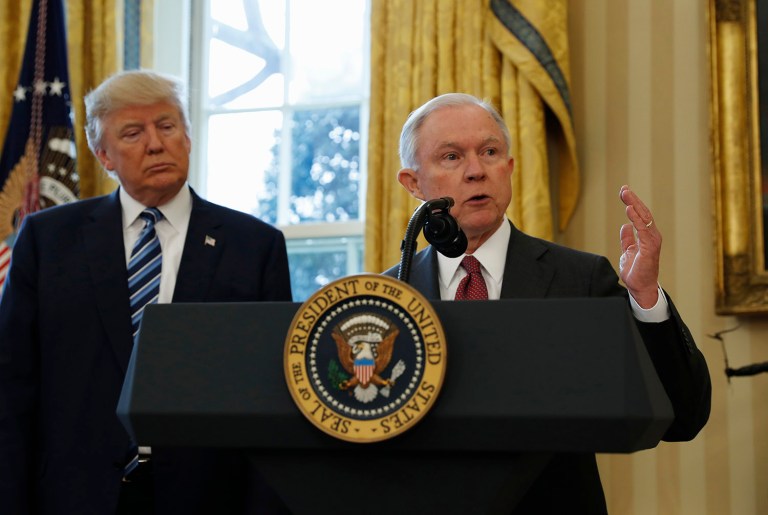 Attorney General Jeff Sessions called the contentious fight over his nomination 