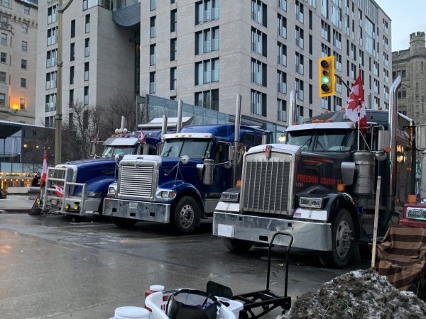 Teenagers and families join Canadian trucker protest for real-life civics lesson