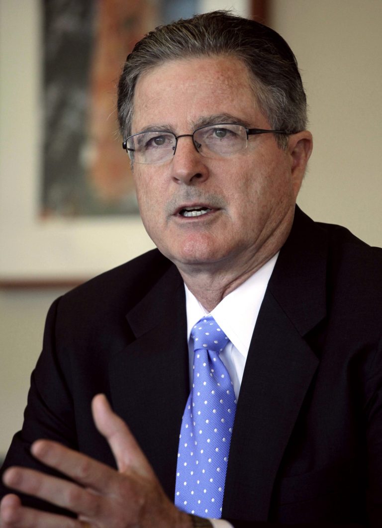   In this Thursday, Nov. 29, 2012 photo, Chevron CEO John Watson talks during an interview, in New York. Watson, 55, a California native and Chevron lifer, joined the company in 1980 as a financial analyst. Before becoming CEO in 2010 he was vice chairman in charge of strategic planning, business development and mergers and acquisitions. He also ran the companyâs international exploration and production business, led the companyâs integration with Texaco and was CFO. (AP Photo/Mark Lennihan)  