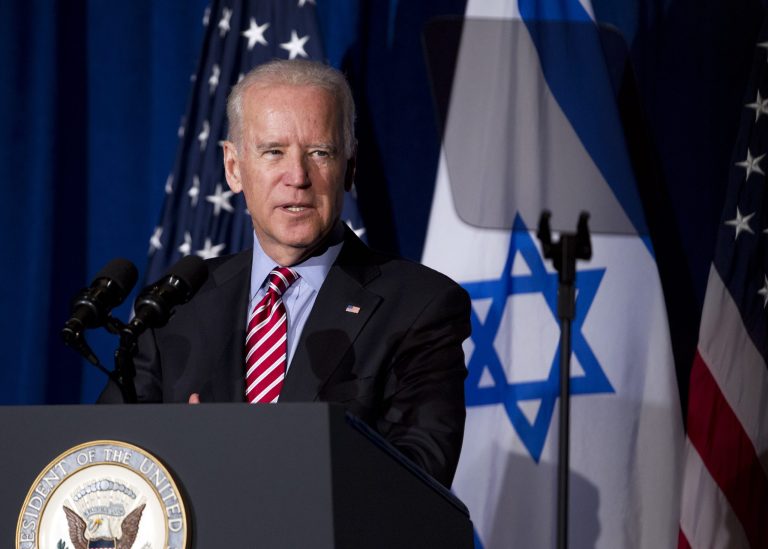 Vice President Joe Biden speaks to the Saban Forum in Washington, Saturday, Dec. 6, 2014. (AP Photo/Jose Luis Magana)