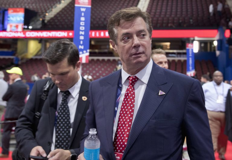 Paul Manafort, former campaign manager for President Trump, denied having any contact with Russians involved the cyberattacks against Democrats, after his name was raised Monday in connection with unsubstantiated allegations of the Trump campaign's collusion with Russians. (AP Photo/Carolyn Kaster, File)