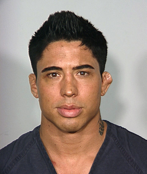 This undated photo provided by the Las Vegas Metropolitan Police Department shows Johathan Koppenhaver who appeared in UFC's Ultimate Fighter TV show in 2007. Las Vegas police say the former UFC fighter is the primary suspect in a domestic dispute that resulted in serious injuries. (AP Photo/Las Vegas Metropolitan Police Department)