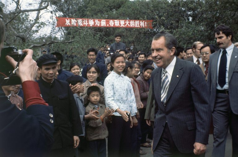 Only Richard Nixon could go to China, but President Trump may follow in his footsteps. (AP Photo/Max Desfor)