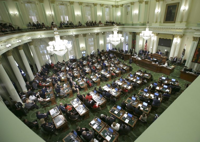 One party or another made gains in geographically small urban and suburban seats. (AP Photo/Rich Pedroncelli)