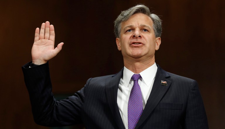 FBI Director nominee Christopher Wray pledged loyalty the Consitution and 