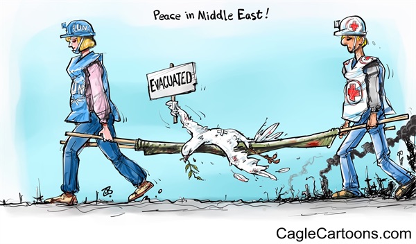 Editorial cartoon: Peace in the Middle East