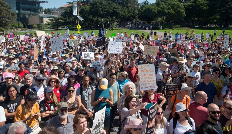 According to a new survey, too many college students hold downright disturbing views when it comes to protecting free speech rights. (AP Photo/Josh Edelson)