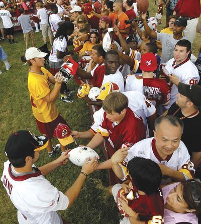 Luis M. Alvarez/AP
Loudoun County officials are proposing a Hall of Fame to persuade the Redskins to keep their training facility in Ashburn.