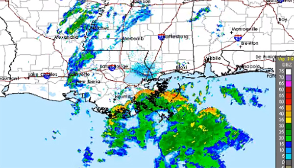 Hurricane Nate’s outer bands roll over Louisiana coast hours before expected Category 2 landfall
