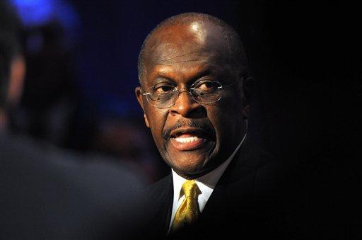 Republican presidential candidate businessman Herman Cain participates in a presidential debate at Dartmouth College in Hanover, N.H., Tuesday, Oct. 11, 2011.