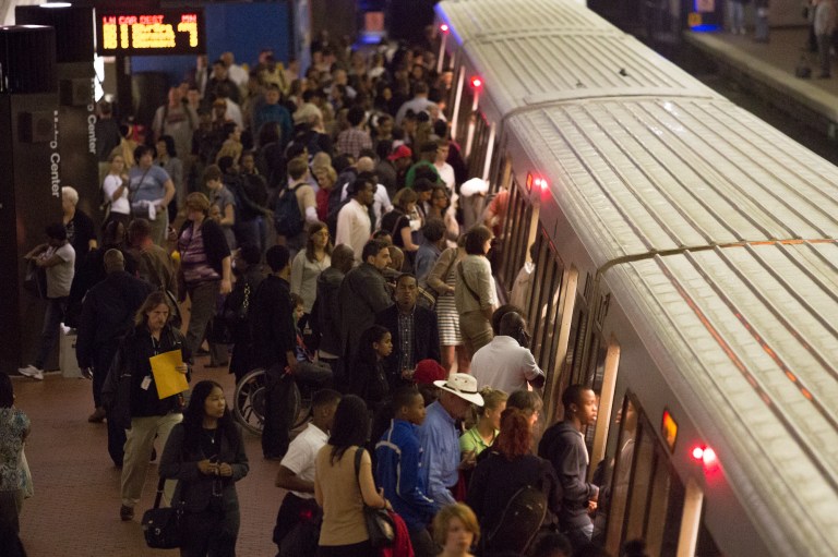 Metro service ended before the Nationals game finished on Aug. 20. (Examiner file photo)
