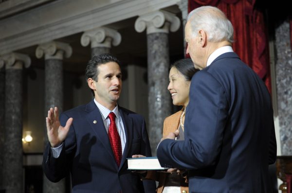 Biden swears in Schatz as new senator for Hawaii