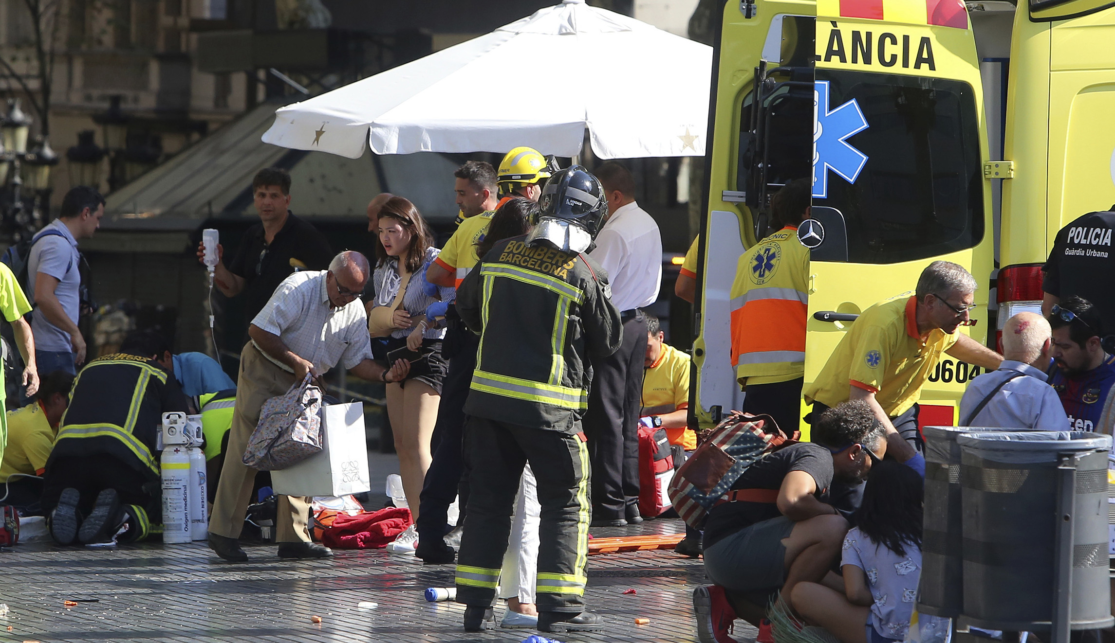 13 dead, dozens wounded after van plows into crowd in Barcelona’s Las Ramblas district