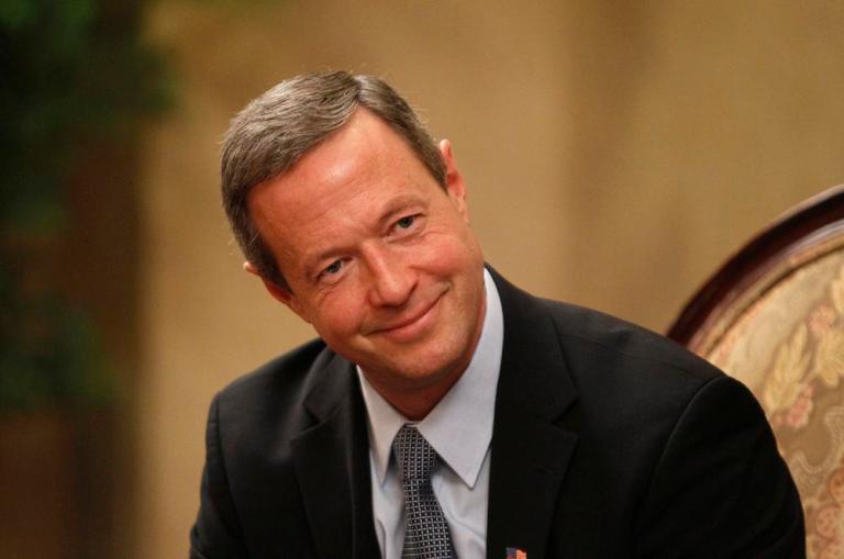 Maryland Gov. Martin O'Malley speaks during a television interview on the opening day of the 2012 legislative session in Annapolis on Wednesday, Jan. 11, 2012.
