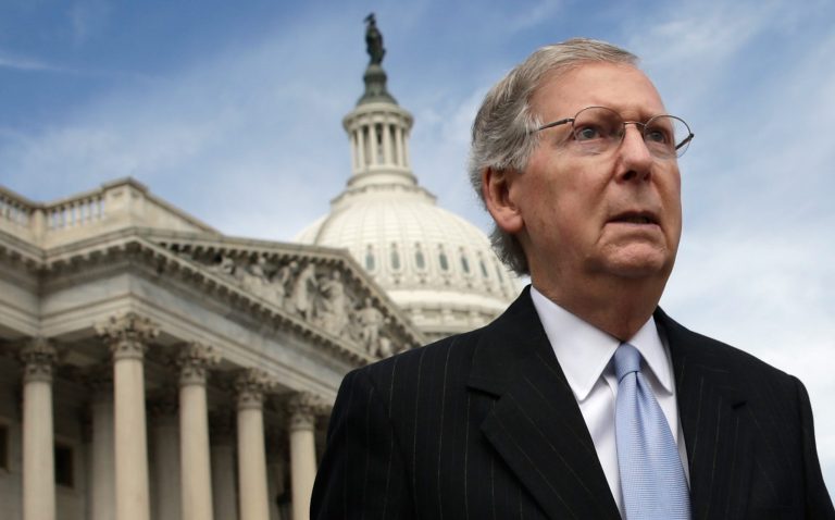 This week, McConnell is trying to add a long-term highway bill to that list of accomplishments.Â (Photo by Win McNamee/Getty Images)