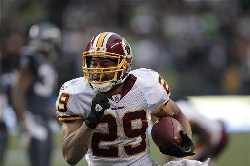 Washington Redskins' Roy Helu in the second half of an NFL football game, Sunday, Nov. 27, 2011, in Seattle. 