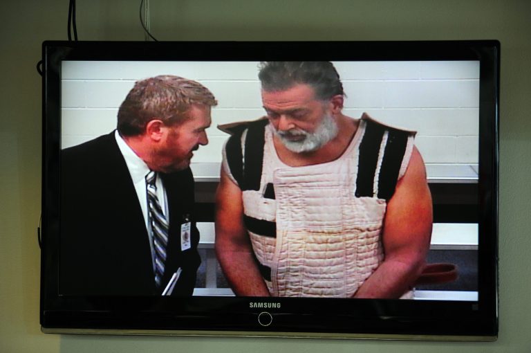 The 57-year-old defendant said during the hearing that he was guilty and that there would not be a trial. He also objected to his lawyer's attempt to limit publicity. (Daniel Owen/The Gazette via AP, File)