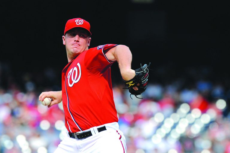 Patrick McDermott/Getty Images
Jordan Zimmermann allowed eight earned runs on eight hits in 32Ã3 innings in his worst start of the year for the Nationals.