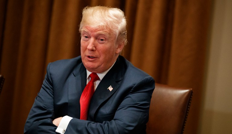 On Friday, President Trump declined to release a memo prepared by Democrats on the House Intelligence Committee, which was made in response to a memo made by their Republican counterparts. (AP Photo/Evan Vucci)