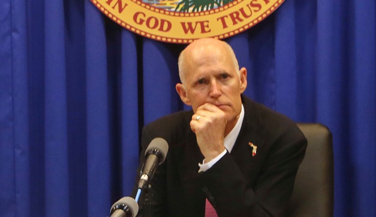 Florida Gov. Rick Scott plans to meet with students and state lawmakers to discuss how they can ensure the deadly school shooting that occurred last week doesn't happen again. (Scott Keeler/Tampa Bay Times via AP)