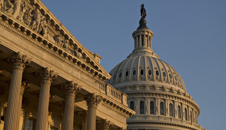 The House bill, passed on Friday, reauthorizes the Children's Health Insurance Program, which provides insurance for low-income children, for five years and funds community health centers for two years. (Andrew Harrer/Bloomberg)