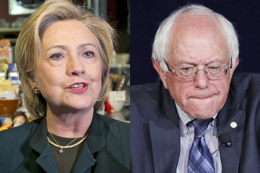 Clinton and Sanders blame Trump for violence