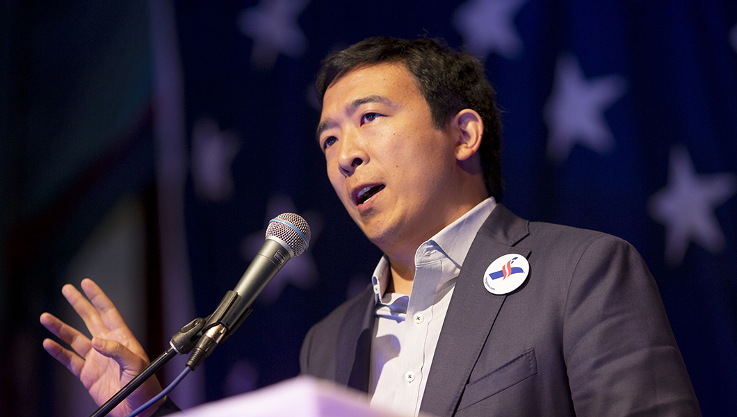At Democratic debate, Andrew Yang offers only sane voice on impeachment