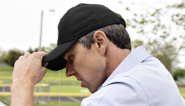 Beto O'Rourke, former representative from Texas and 2020 Democratic presidential candidate, leaves after speaking during a campaign event in Tipton, Iowa, on Tuesday, May 21, 2019.