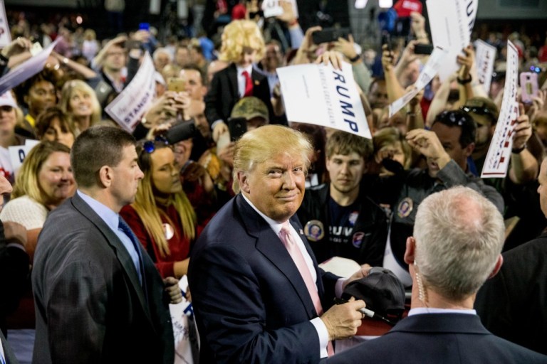 Donald Trump has generally done well with two groups of voters in the Republican primaries: moderate Republicans and blue-collar conservatives. Both are thick on the ground among Massachusetts Republicans. (AP Photo)