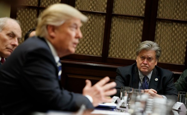 Top House Democrat quips that ‘President Bannon’ is running the show