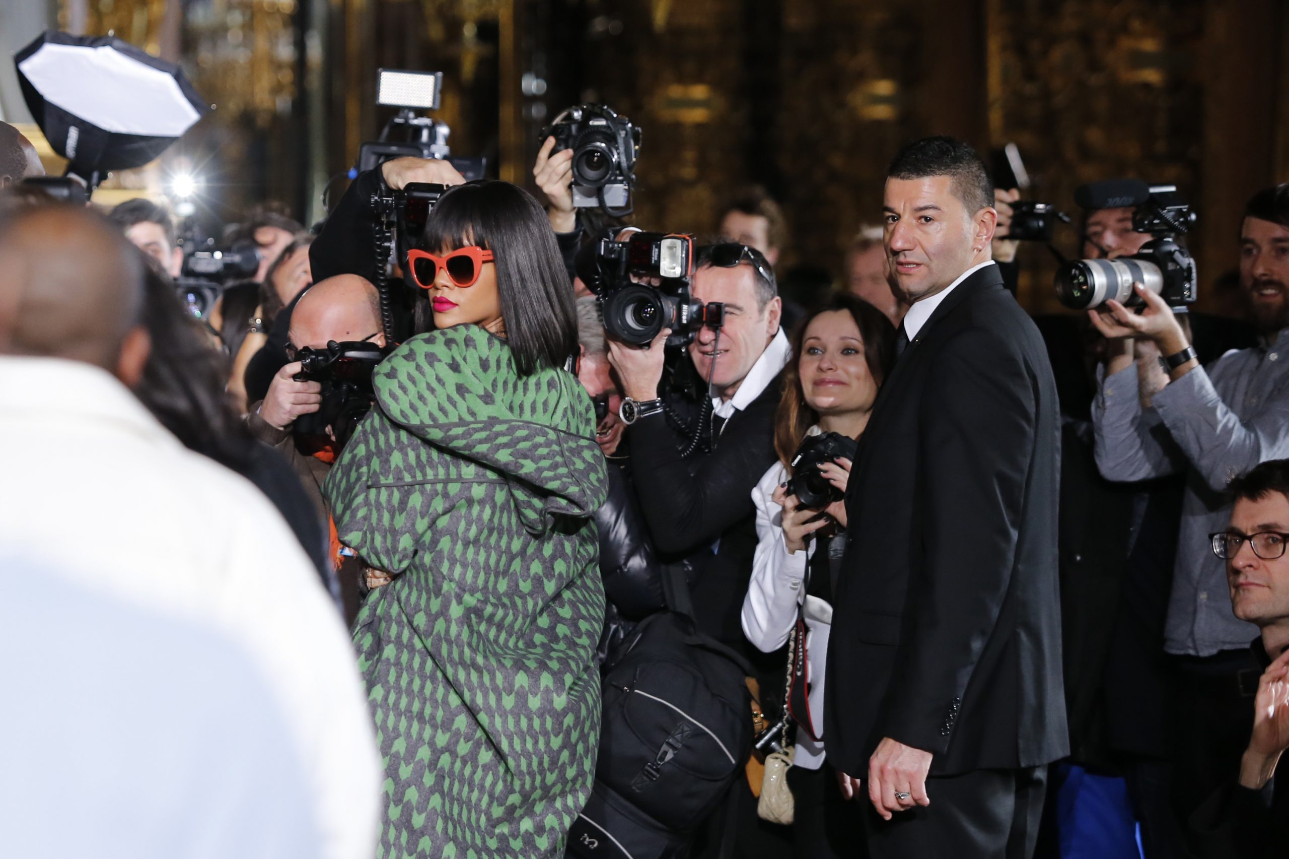 Rihanna at McCartney Paris show; Suzy Menkes quits