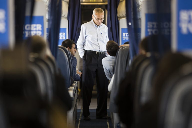 Emails from earlier releases showed that John Podesta was looking for ways to distract from the investigation into Clinton's emails. (AP Photo)