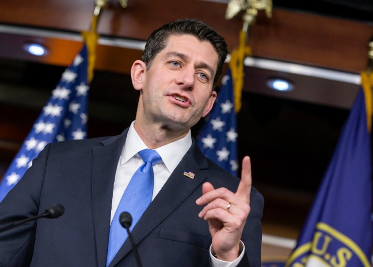 The Wisconsin Republican responded to a tweet from the rap artist Wednesday about the true meaning of freedom. (AP Photo/J. Scott Applewhite)