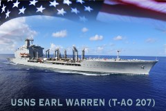 Navy ship christened for former Supreme Court Justice Earl Warren