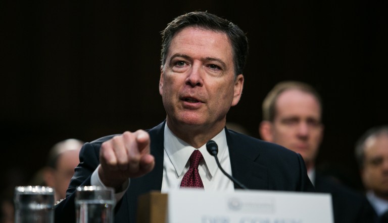 Former FBI Director James Comey made detailed memos of his conversations with President Trump. He leaked that information to the press through a Columbia University professor. But not once did he answer whether or not Trump was personally under investigation by the FBI. (Graeme Jennings/Washington Examiner)
