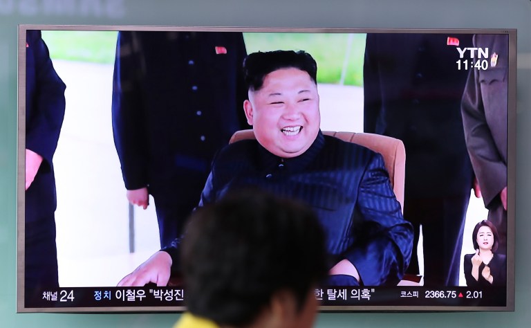 North Korea's official news agency, KCNA, said the country has developed an advanced nuclear weapon and that leader Kim Jong Un has inspected a hydrogen bomb that the country expects to put onto an intercontinental ballistic missile. (AP Photo/Lee Jin-man)