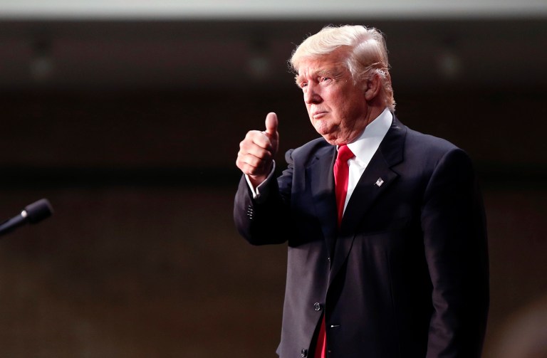 A top oil executive and adviser to Donald Trump said the Republican presidential nominee has changed his mind on his support for local fracking bans. (AP Photo/Gerald Herbert)