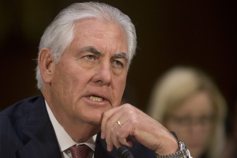 Senate Majority Leader Mitch McConnell filed cloture motions Tuesday evening on the nomination for President Trump's State secretary nominee Rex Tillerson. (AP Photo/Steve Helber)