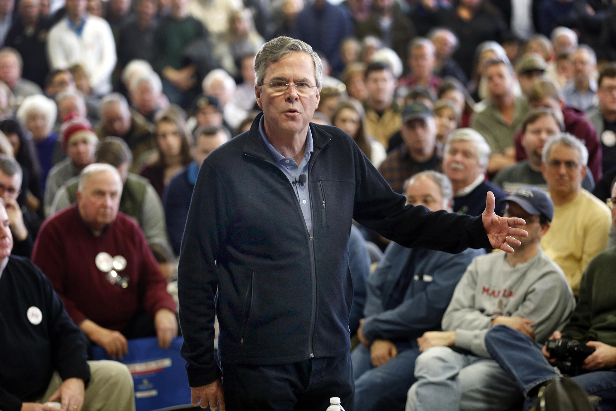 Jeb Bush buoyed by enthusiastic New Hampshire crowd