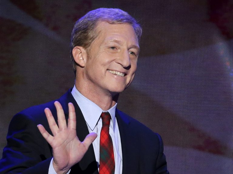 Tom Steyer, the environmentalist billionaire who donated nearly $67 million to his NextGen Climate PAC in the 2014 midterm cycle, says he regrets nothing. (AP Photo)