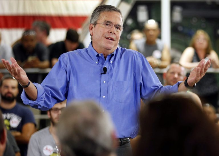 An apology is not enough, Jeb Bush said of Hillary Clinton's apology for using a private email while secretary of state. (AP Photo)