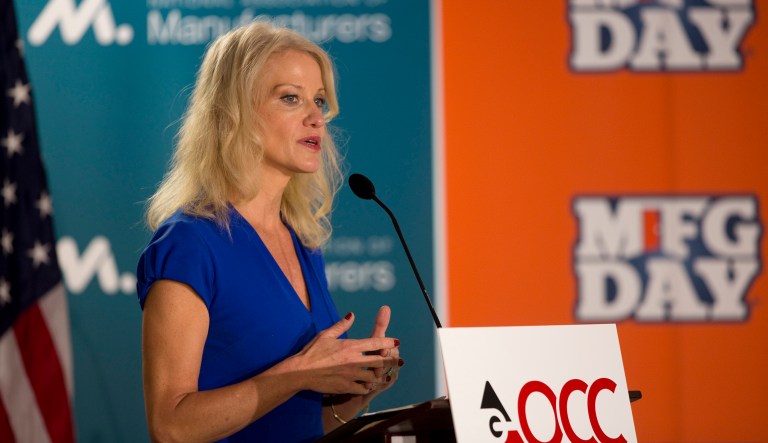 White House counselor Kellyanne Conway encouraged Hillary Clinton to give her a call at the White House so they can team up to help victims of sexual assault. Clinton on Tuesday issued a statement that said she was 