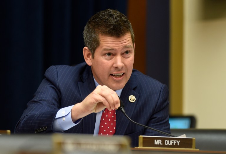 Rep. Sean Duffy said Trump's speech to Congress shows that he's going to follow through on campaign promises. (AP Photo/Susan Walsh, File)
