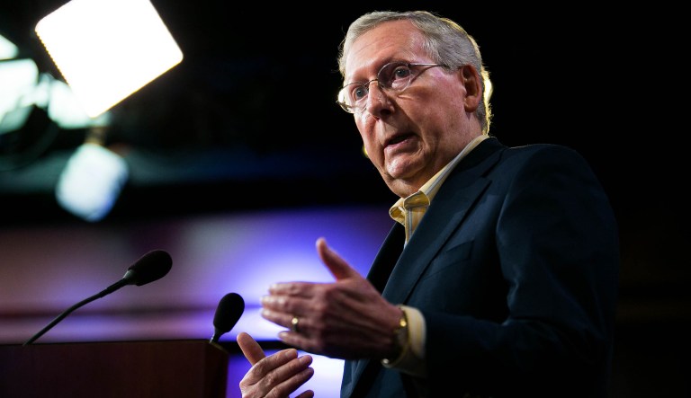 Senate Majority Leader Mitch McConnell said Senate Republicans will now view the blue slip 
