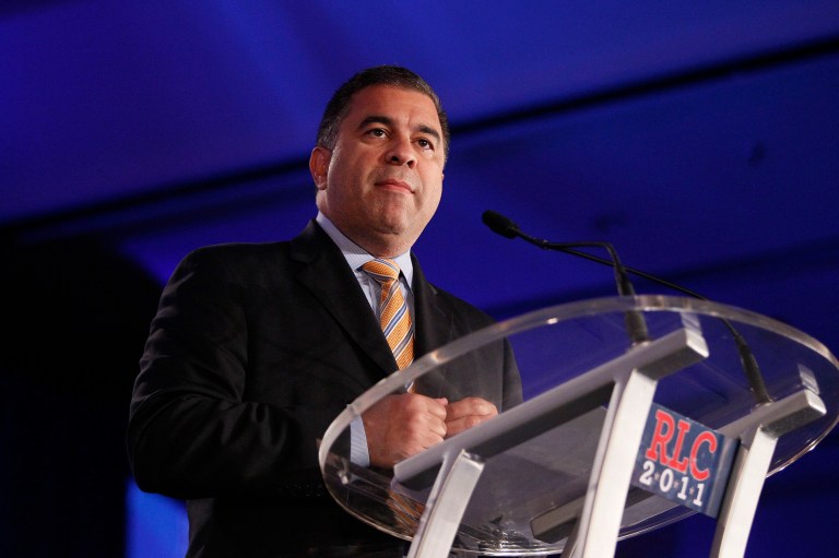 Citizens United President David Bossie speaks at the Republican Leadership Conference in New Orleans, Thursday, June 16, 2011.