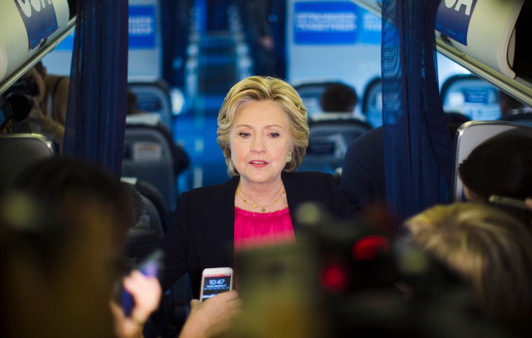 Hillary Clinton, then a senator from New York, reportedly opposed a constitutional amendment that would criminalize the desecration of the flag, but introduced legislation in 2005 and backed a second bill in 2006 that would criminalize flag burning. (AP Photo/Matt Rourke)